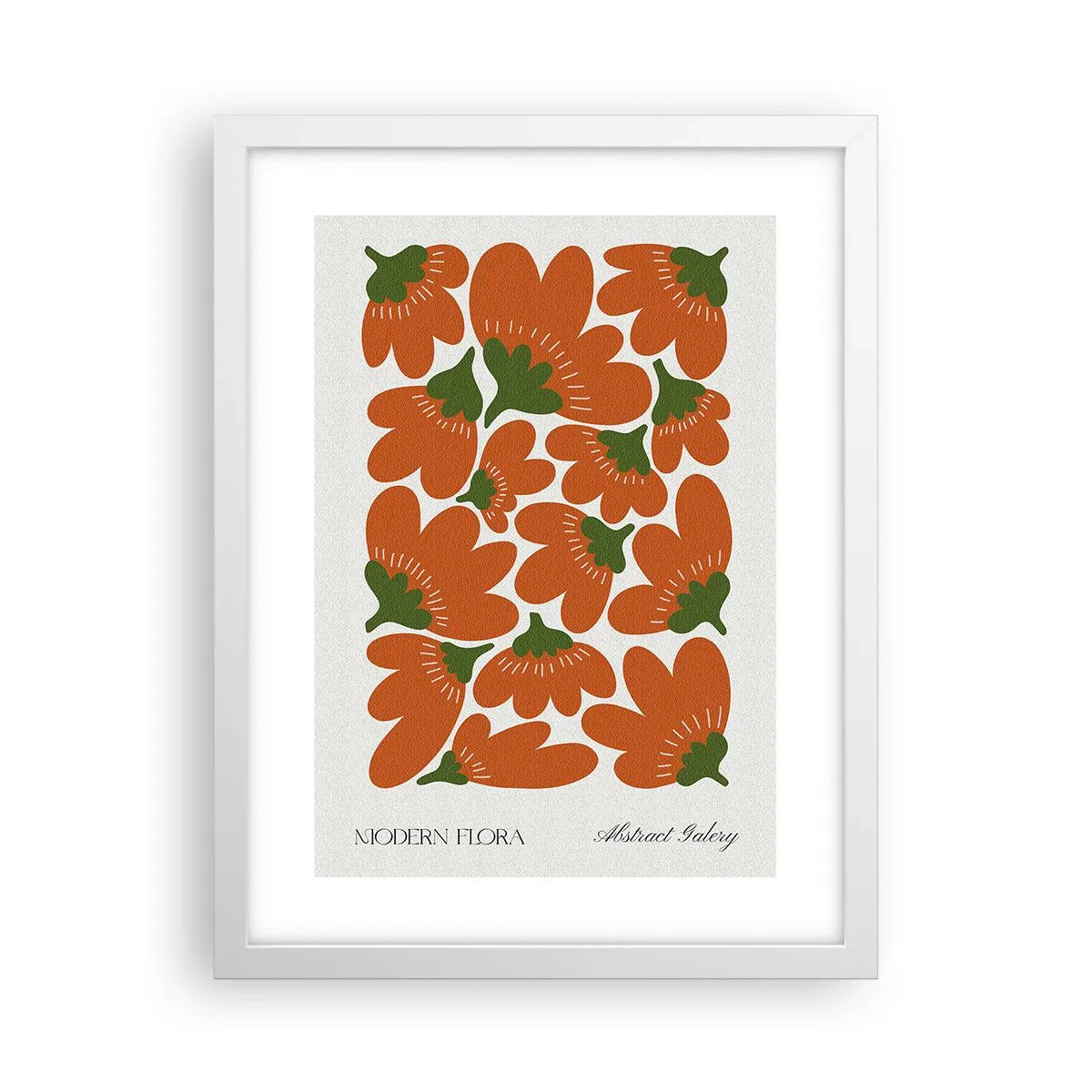 Plakat i hvid ramme - Fra en blomsts liv - 30x40 cm