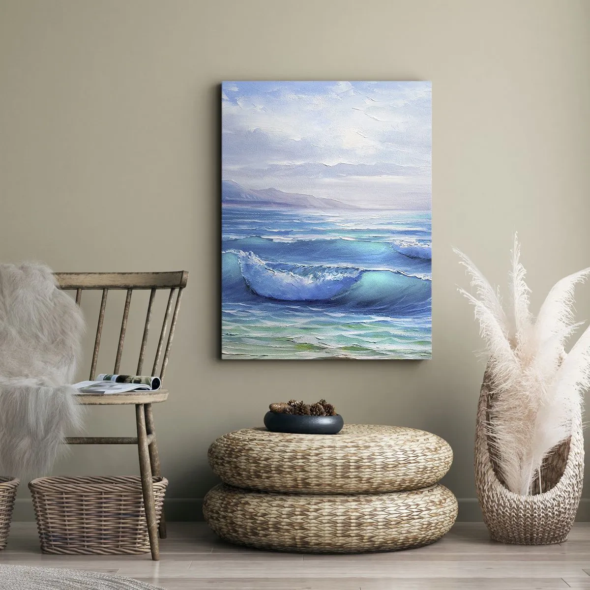 Lærredstryk - Billede på lærred - Giver trøst - 50x70 cm
