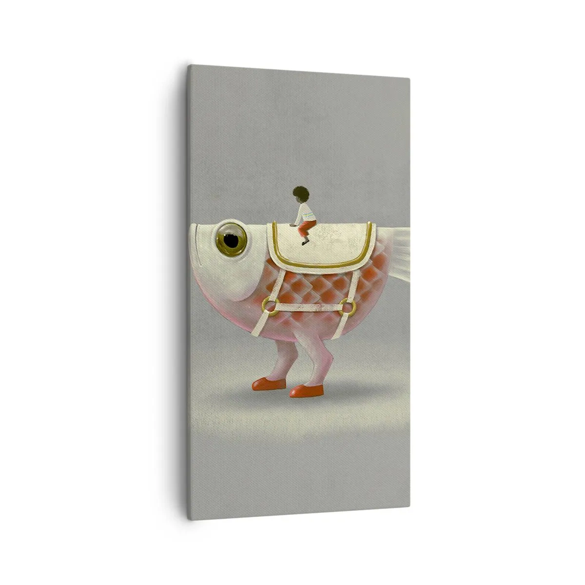 Lærredstryk - Billede på lærred - Rybonski rytter - 55x100 cm