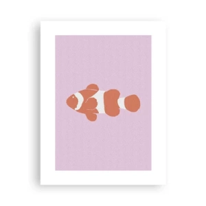 Plakat - I koraller til ansigt og hale - 30x40 cm
