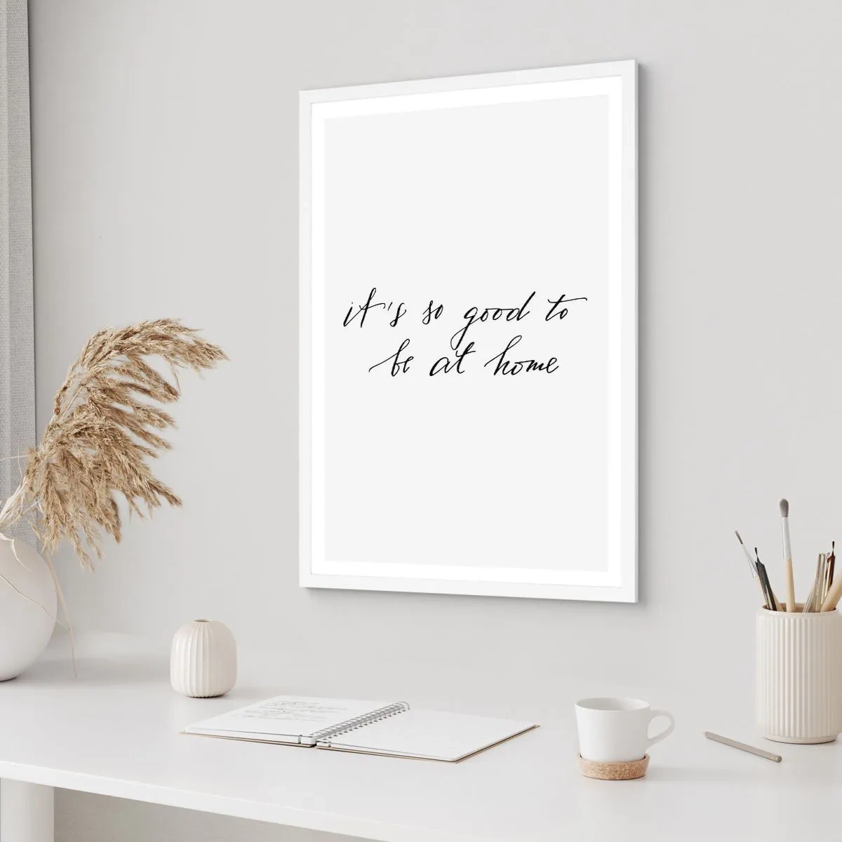 Plakat i hvid ramme - Hele sandheden - 70x100 cm