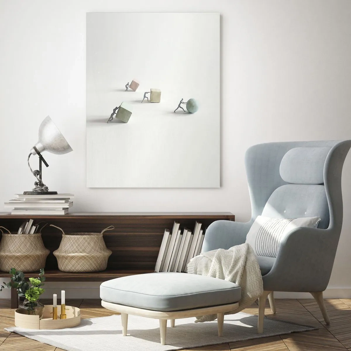 Billede på glas - Selve livet - 70x100 cm