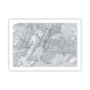 Plakat - Anatomi af en storby - 70x50 cm