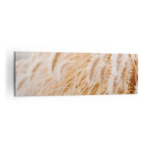 Lærredstryk - Billede på lærred - Gyldent susen af græsser - 160x50 cm