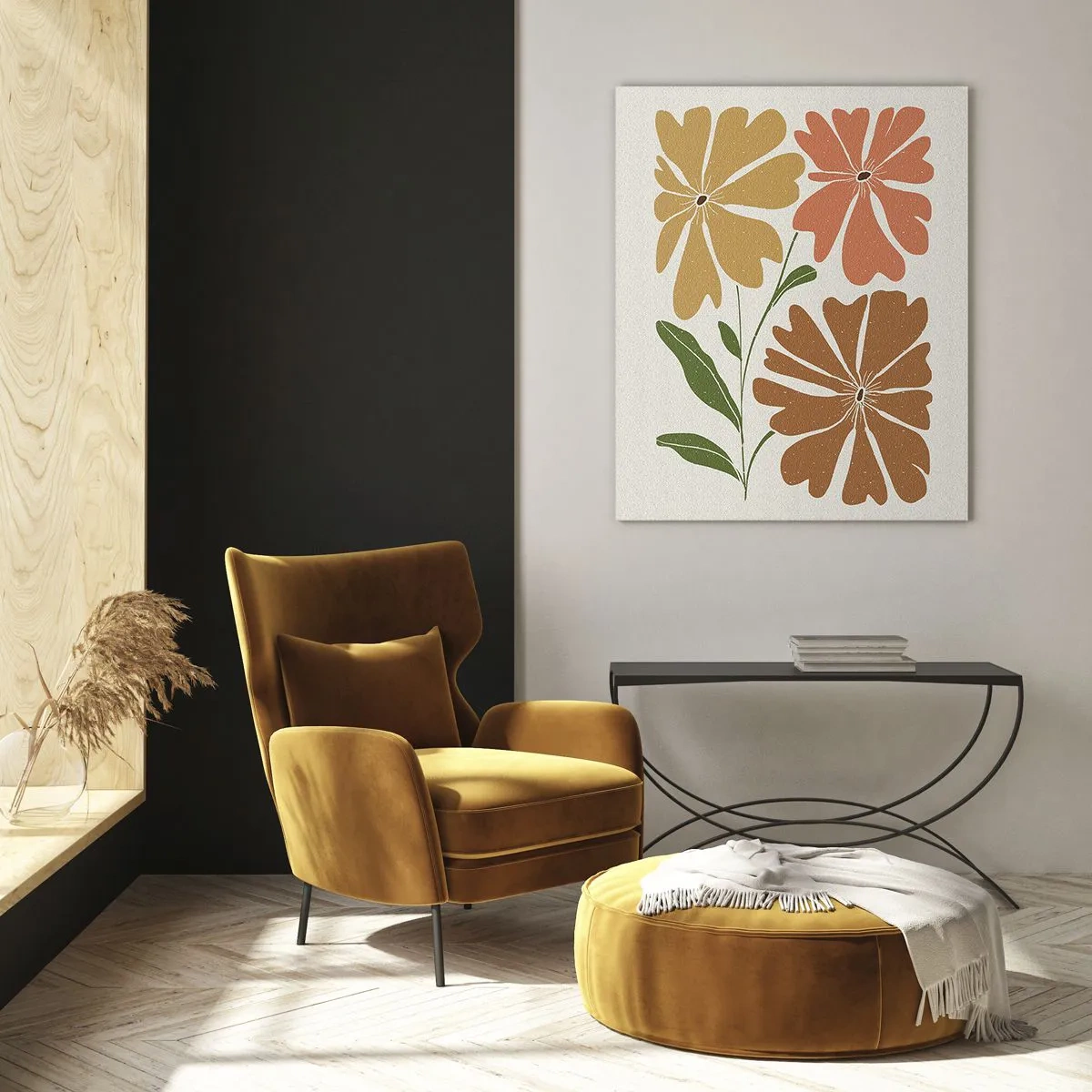 Billede på glas - Natur og geometri - 70x100 cm