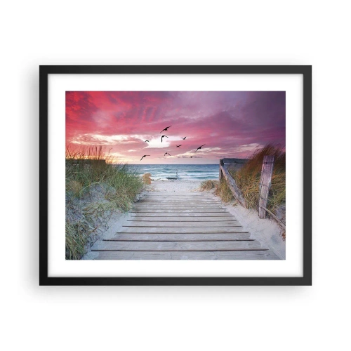 Plakat i sort ramme - Baltisk indtryk - 50x40 cm