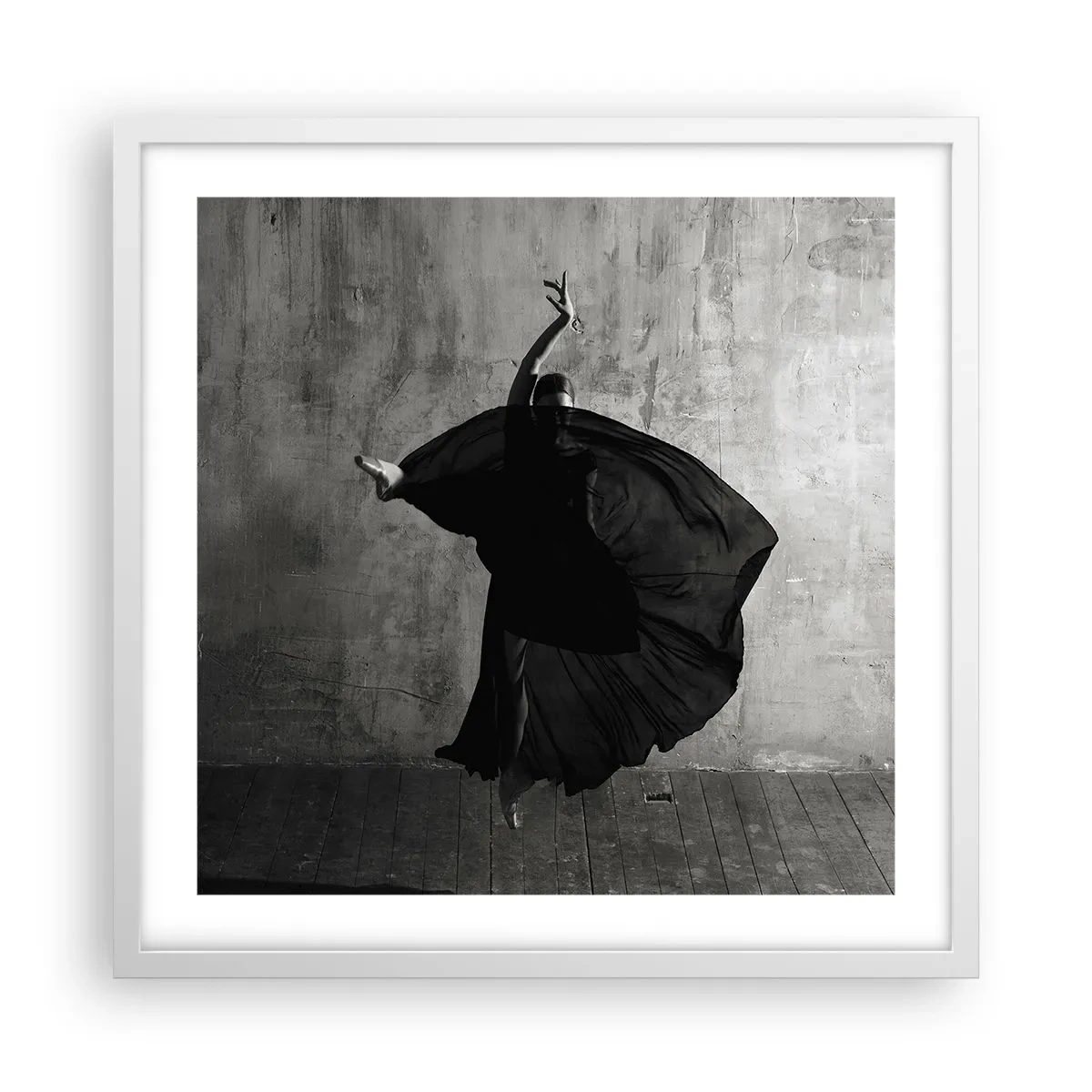 Plakat i hvid ramme - Passioneret bælte - 50x50 cm