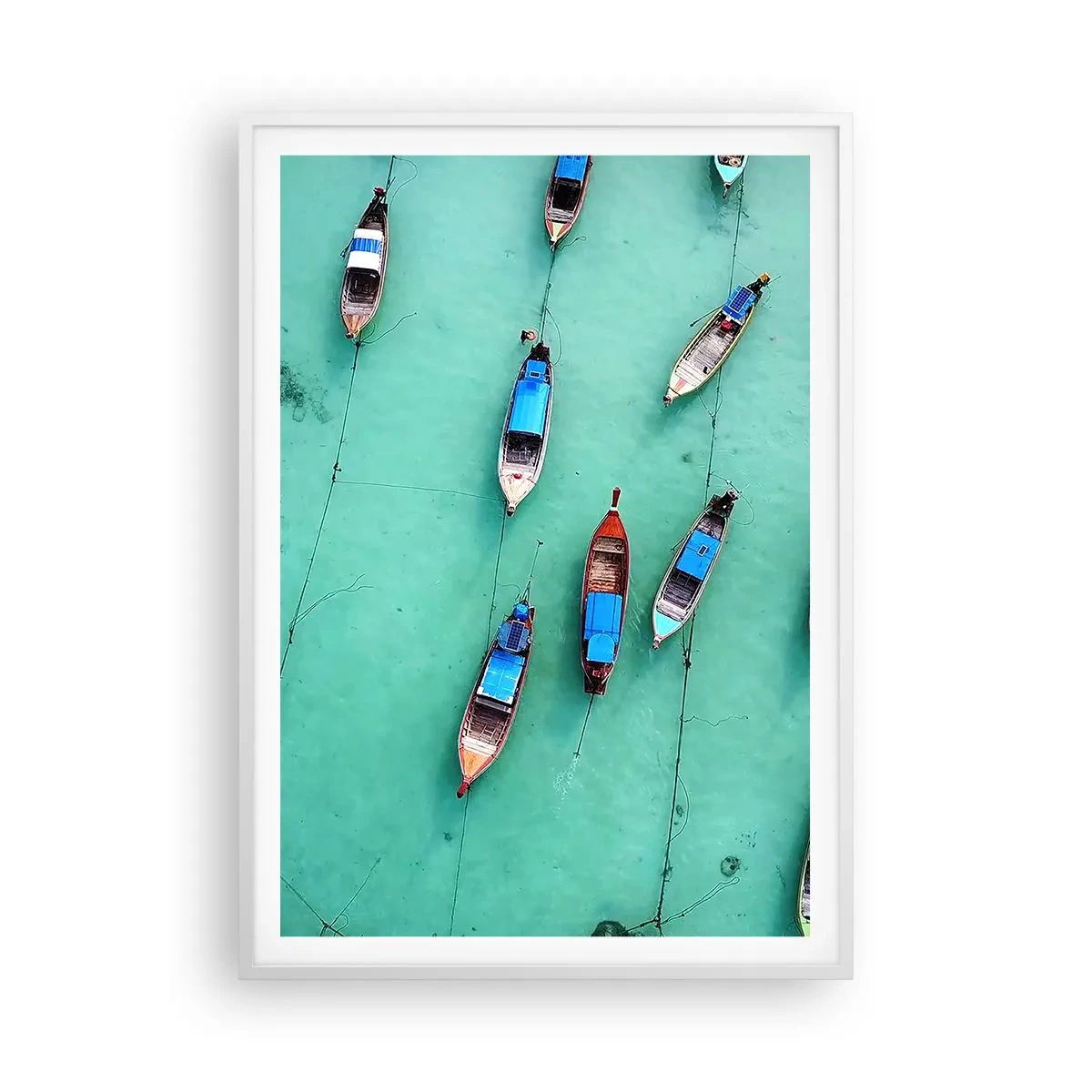 Plakat i hvid ramme - I glædelig forventning - 70x100 cm