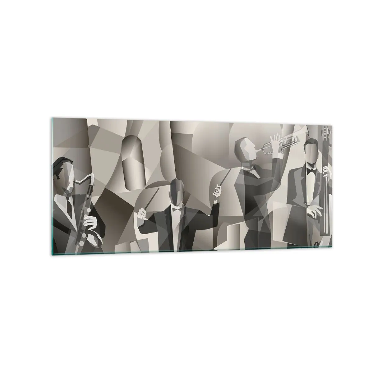 Billede på glas - I lydenes rum - 120x50 cm