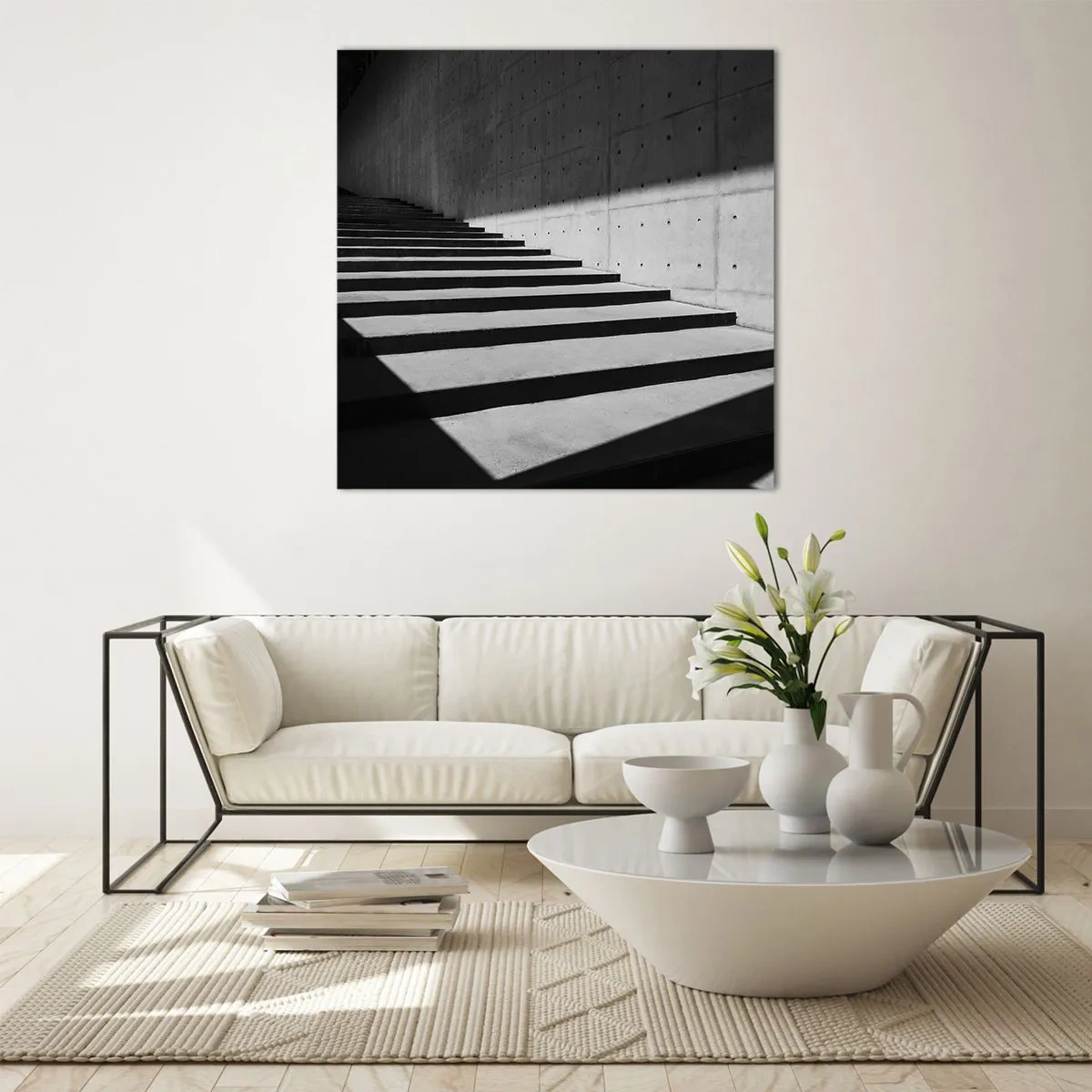 Billede på glas - Modernismens rå skønhed - 60x60 cm