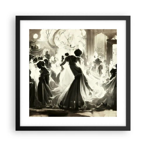 Plakat i sort ramme - Den store maskerade - 40x40 cm