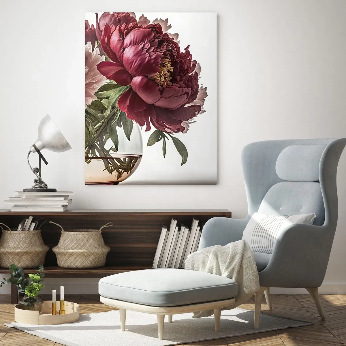 Billede på glas - I fuldt flor af skønhed - 50x70 cm