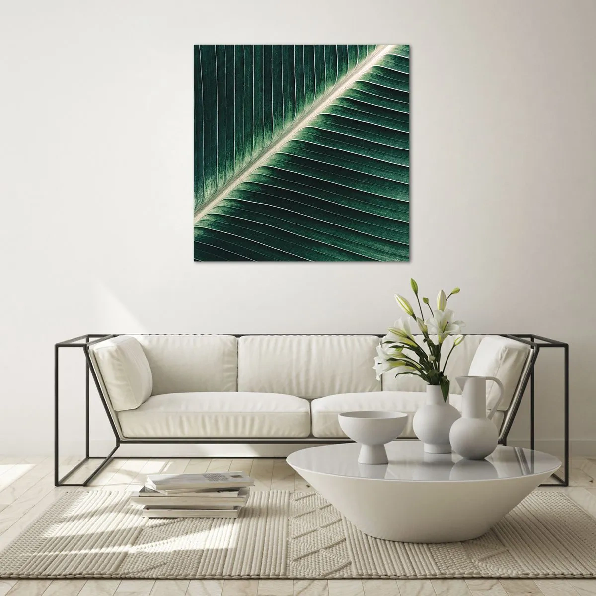 Billede på glas - Naturens rytme - 70x70 cm