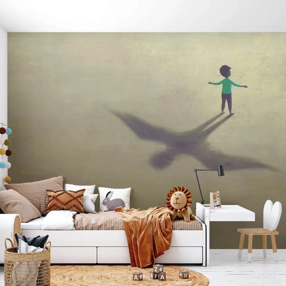 Fototapet Premium Canvas - Fremtidens helt - Abstraktion, Fantasi, Stykke - 250x175 cm