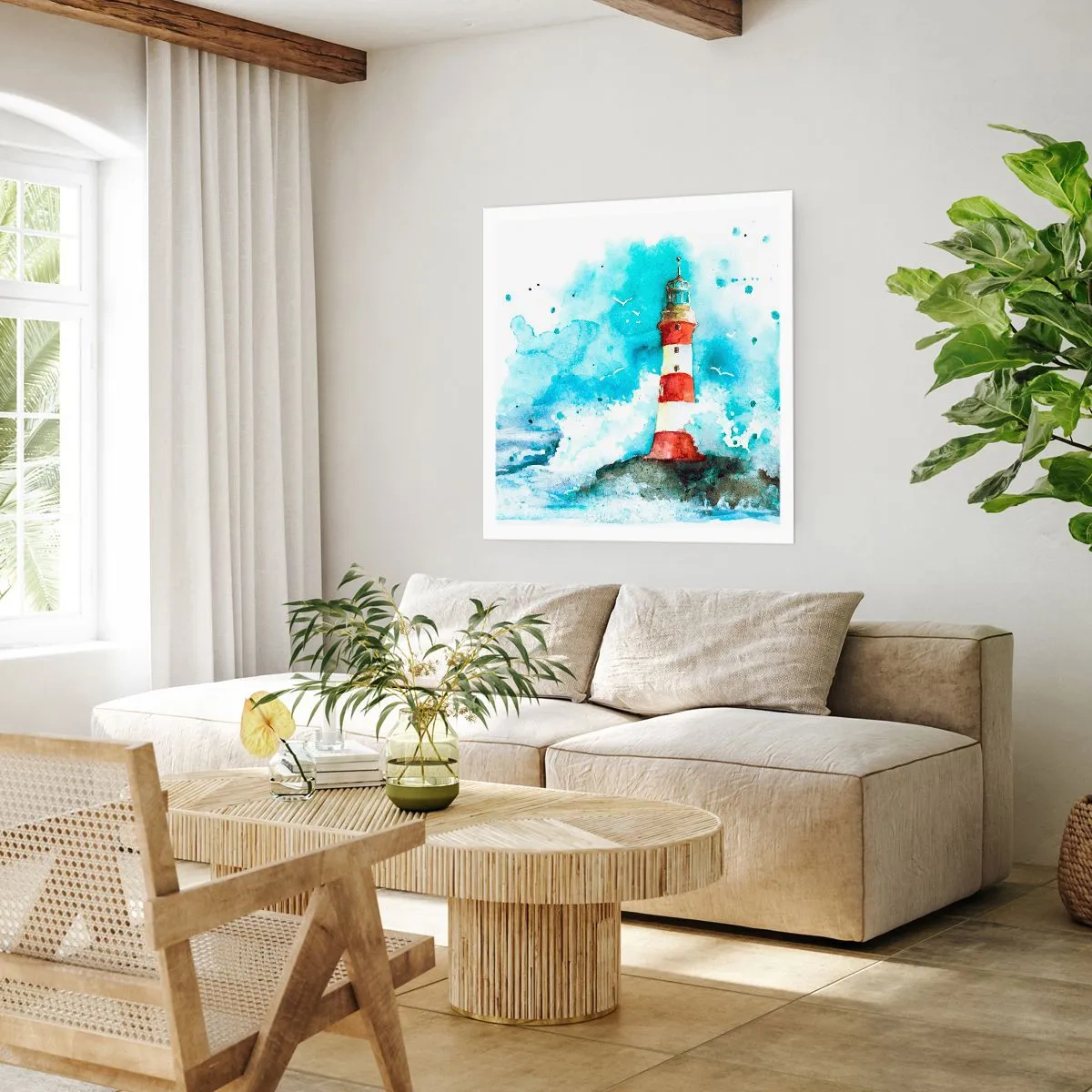 Plakat - Elementernes enhed - 60x60 cm