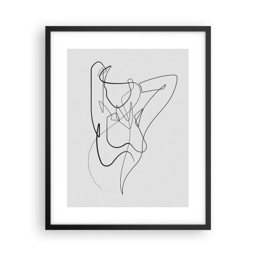 Plakat i sort ramme - Virkelig, hvad er du for en person... - 40x50 cm