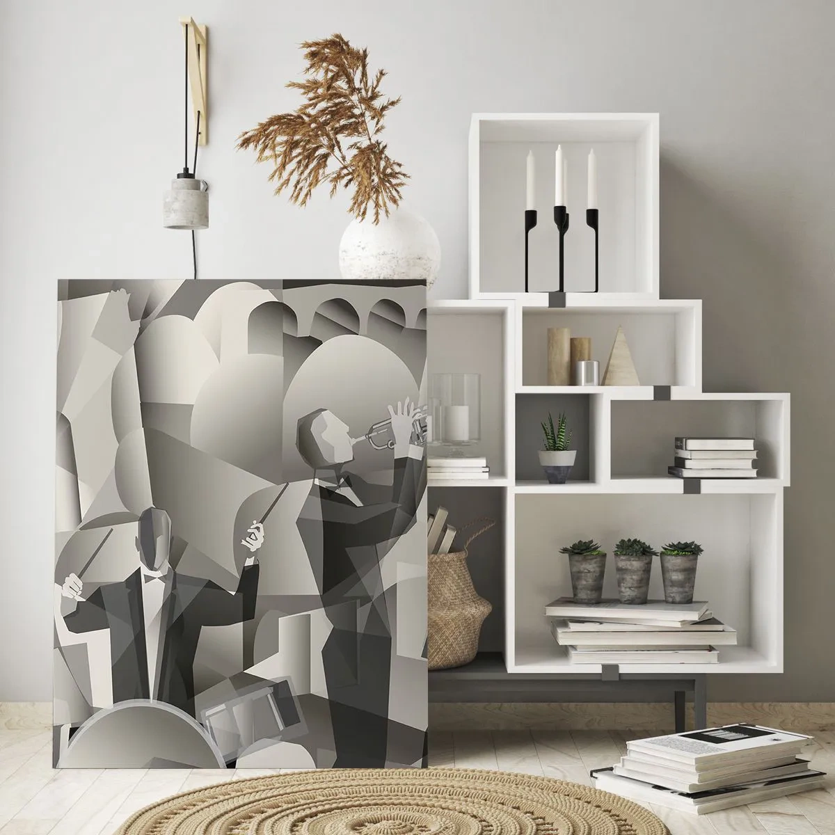 Billede på glas - I lydenes rum - 50x70 cm