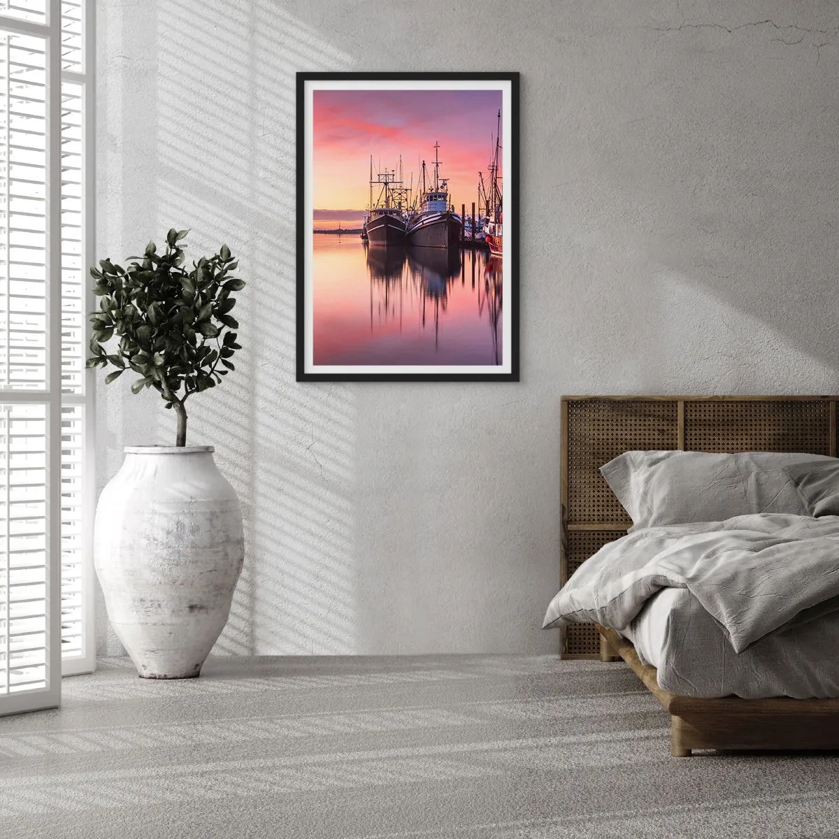 Plakat i sort ramme - Før den næste dag - 40x50 cm