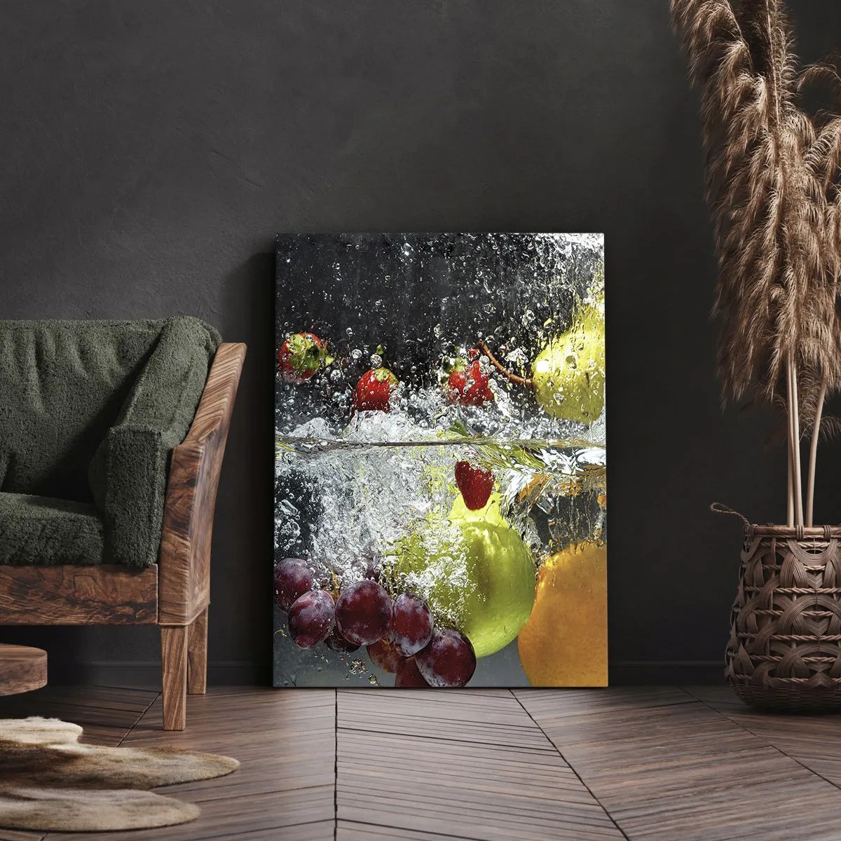 Lærredstryk - Billede på lærred - Frugtagtig forfriskning - 50x70 cm