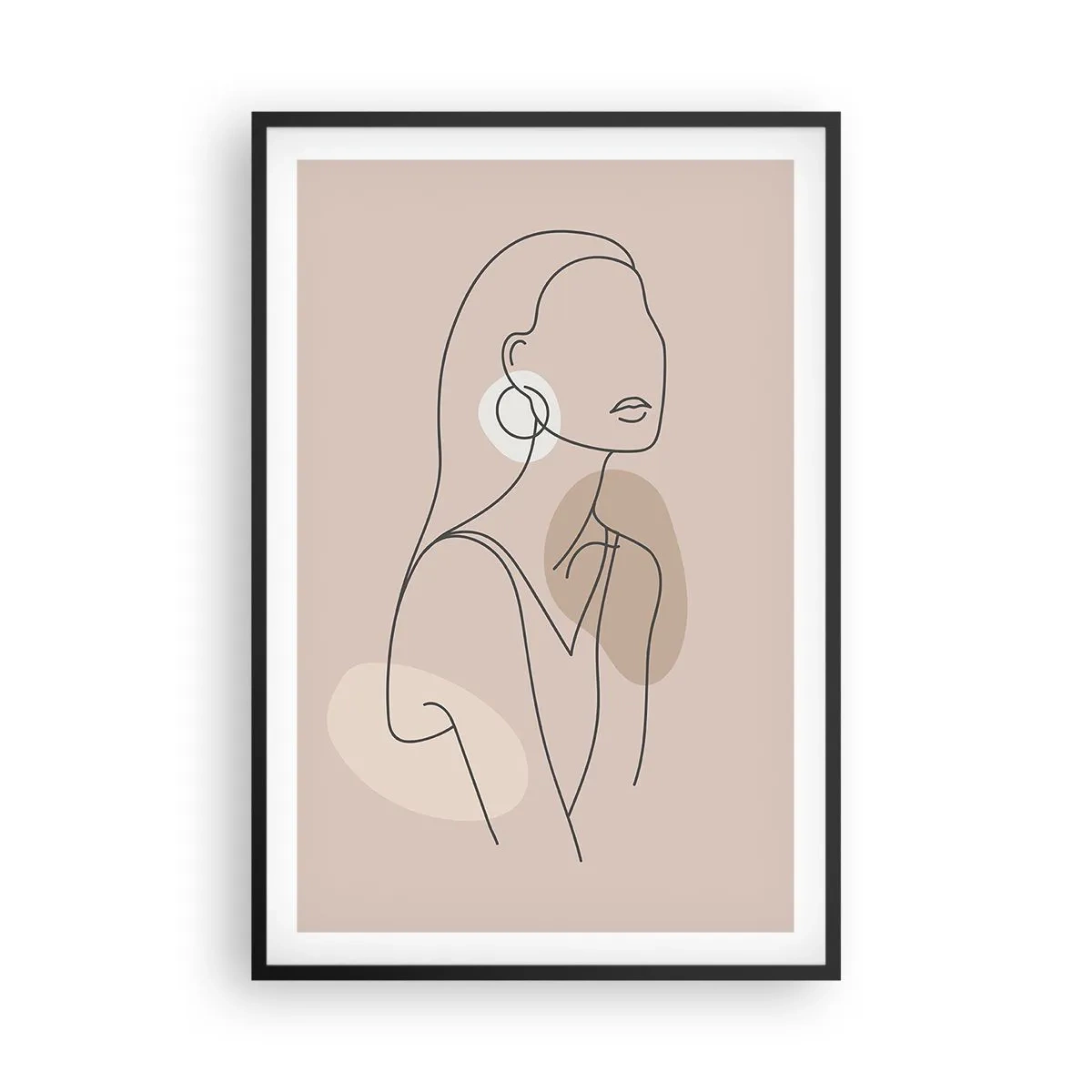 Plakat i sort ramme - Et ikon for pigelivet - 61x91 cm