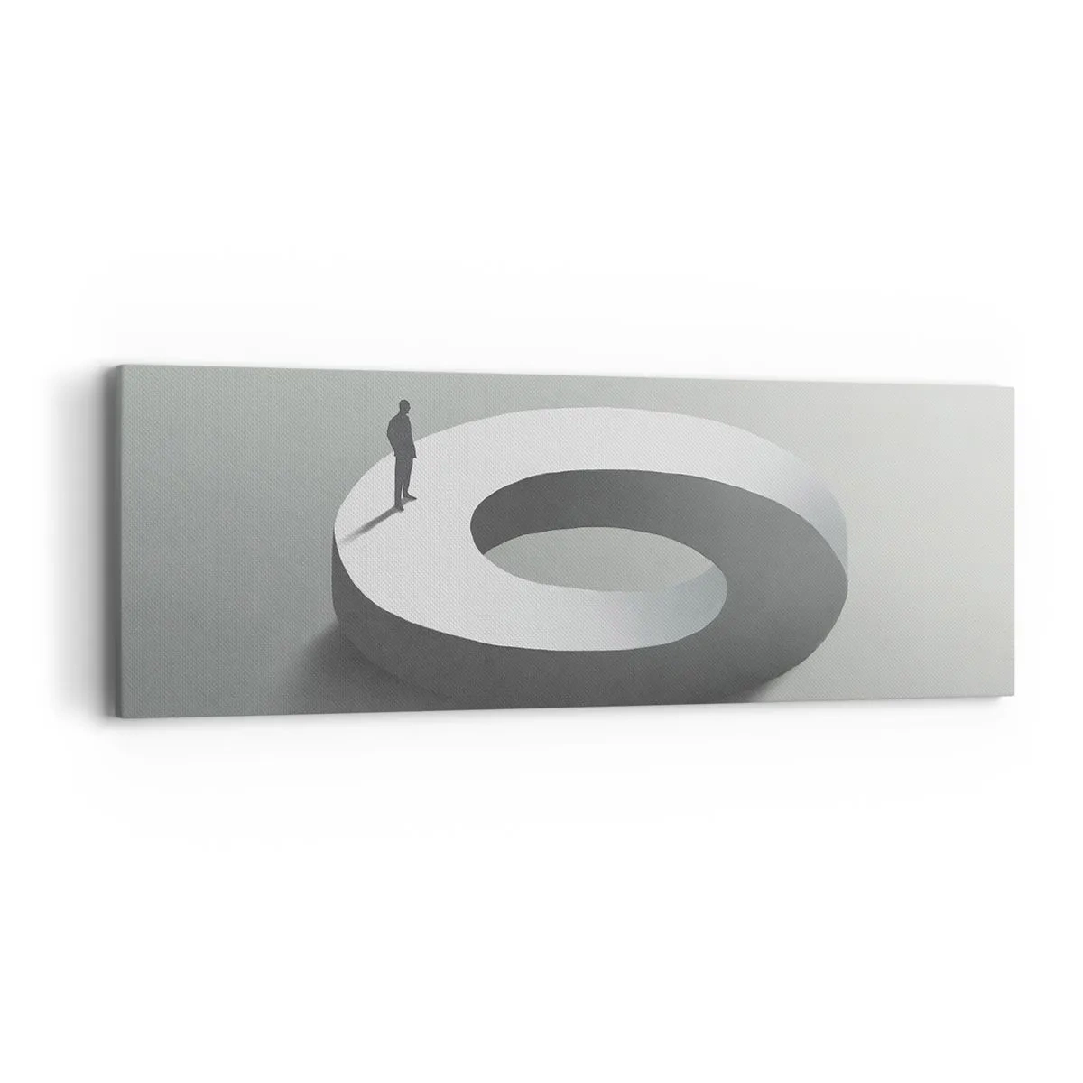 Lærredstryk - Billede på lærred - Og vær klog - 90x30 cm