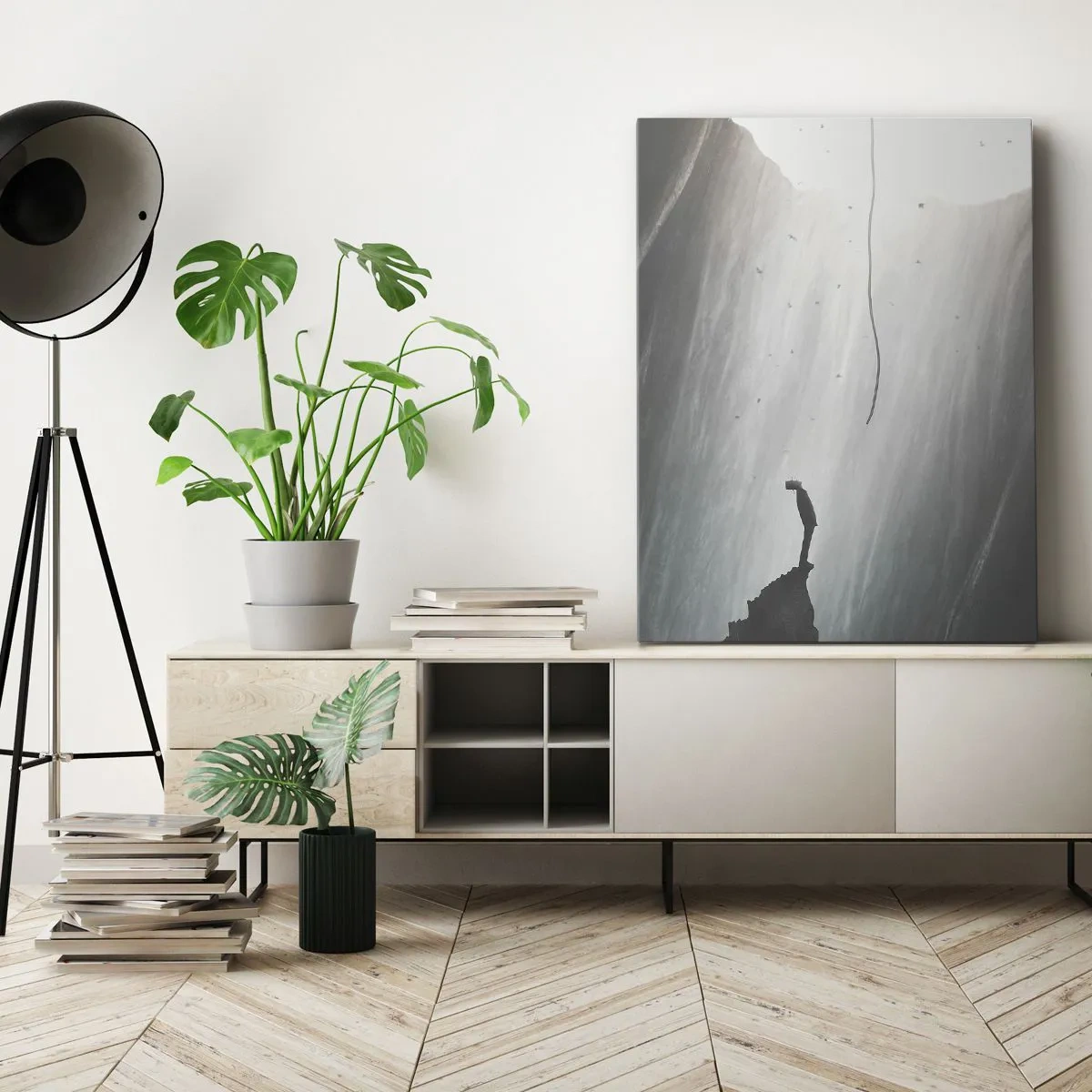 Lærredstryk - Billede på lærred - Der er altid en vej ud - 55x100 cm