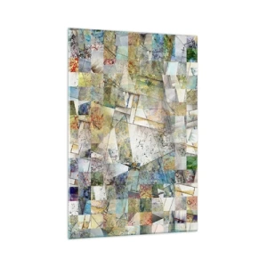 Billede på glas - Geometrisk ommøblering - 70x100 cm