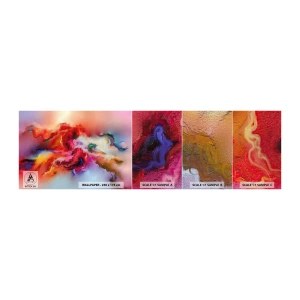 Prøve Fototapet Premium Canvas - Sådan fanger du drømmen - røg - Abstraktion, Stykke, Akryl - 100x30 cm