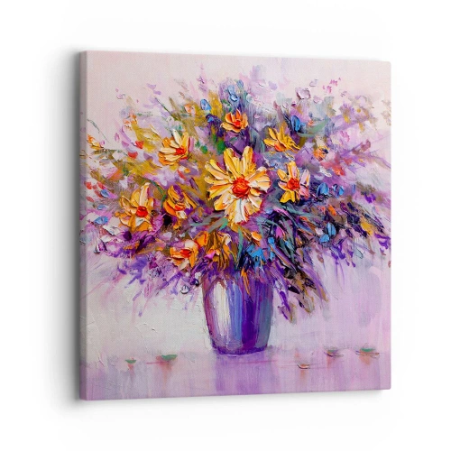 Lærredstryk - Billede på lærred - Dufter sødt, ser sødt ud - 30x30 cm