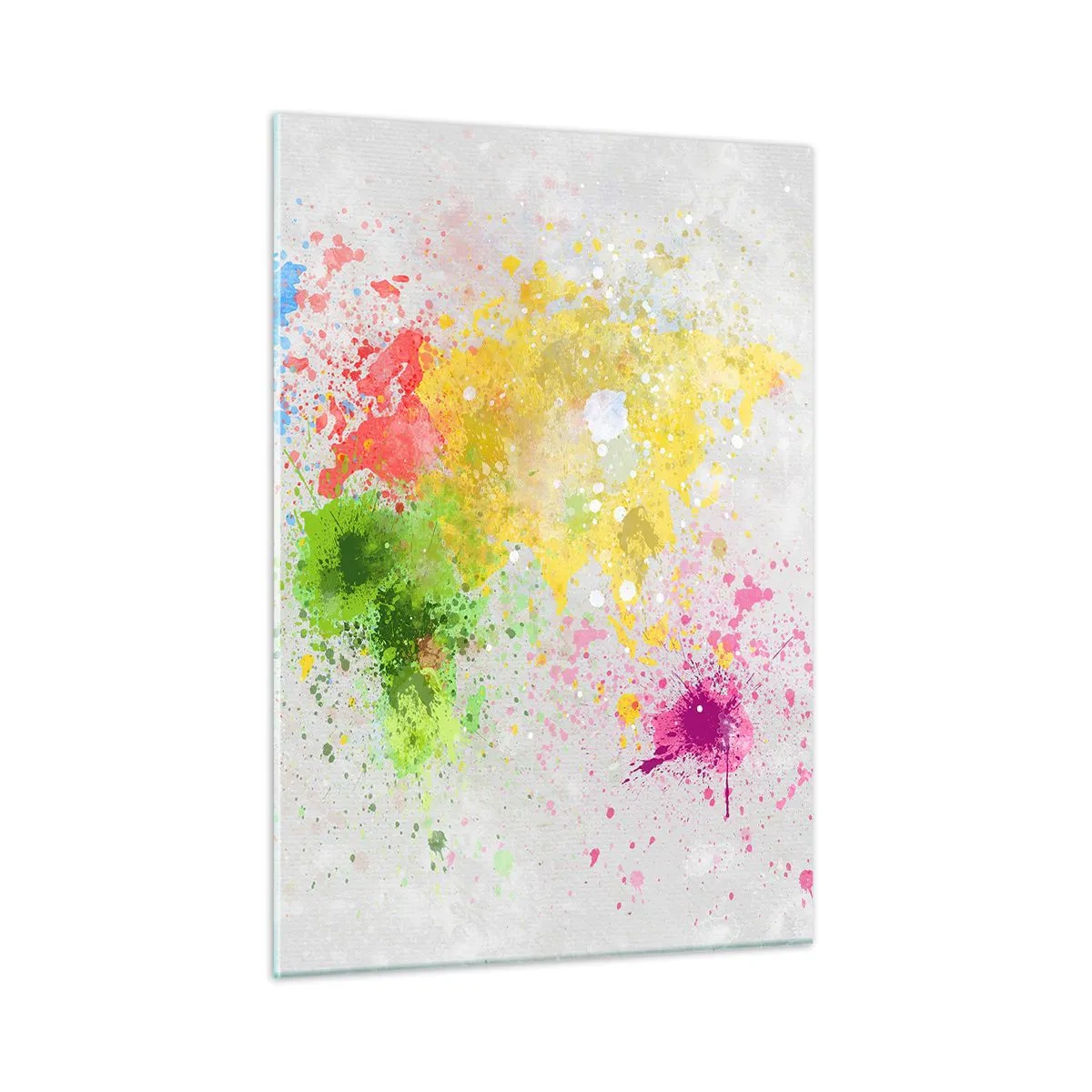 Billede på glas - Alle verdens farver - 50x70 cm