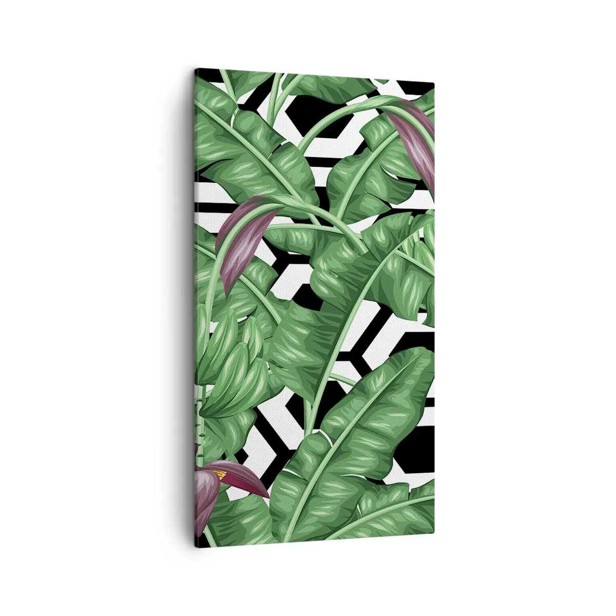 Lærredstryk - Billede på lærred - Symmetrisk komposition fra naturen - 45x80 cm