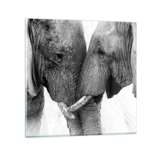 Billede på glas - Hjertelig tilståelse - 40x40 cm