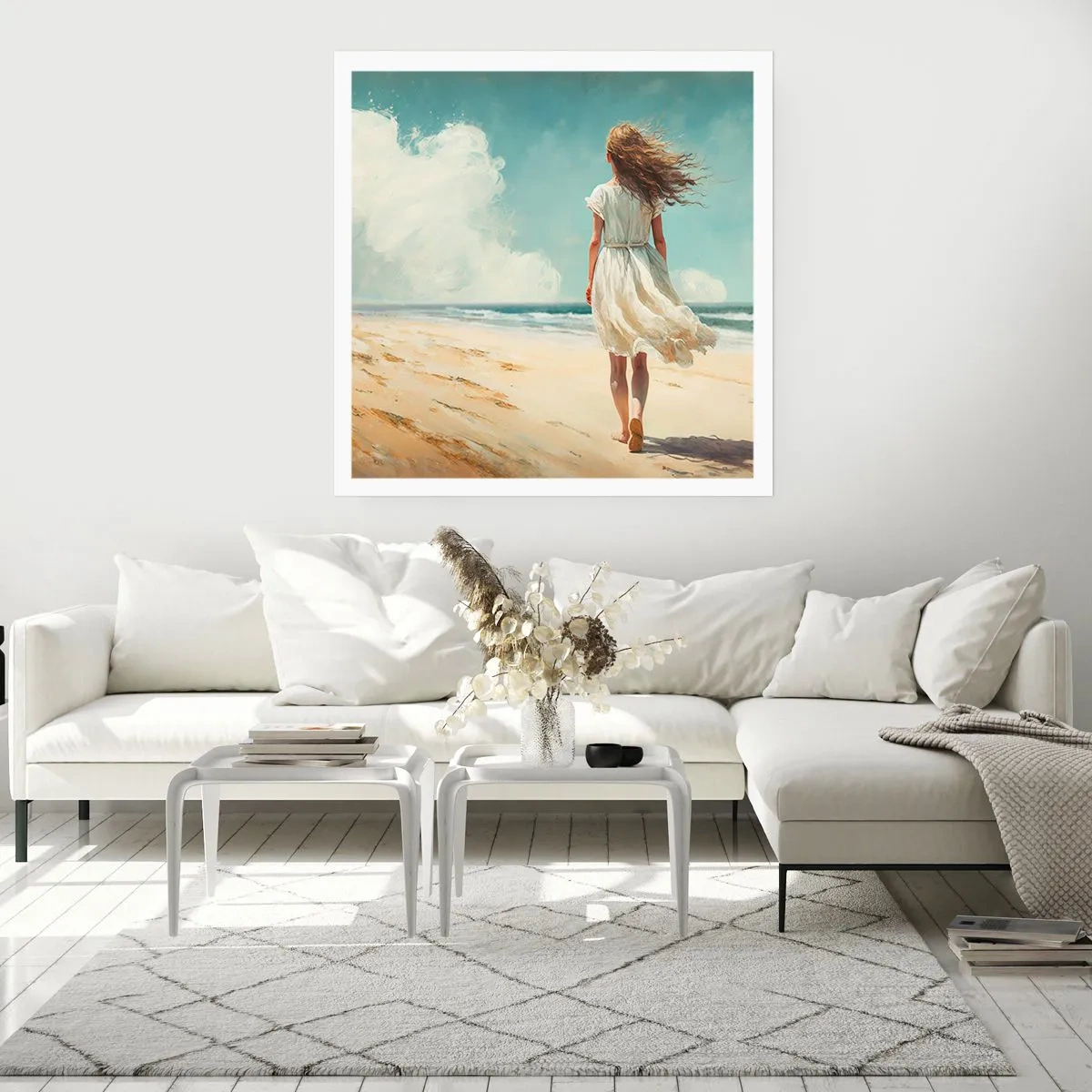 Plakat - At møde solen og vinden - 40x40 cm