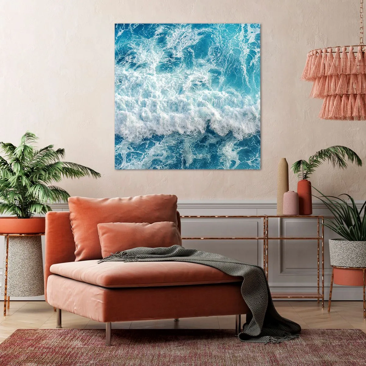 Lærredstryk - Billede på lærred - Glædeligt og i spring - 60x60 cm