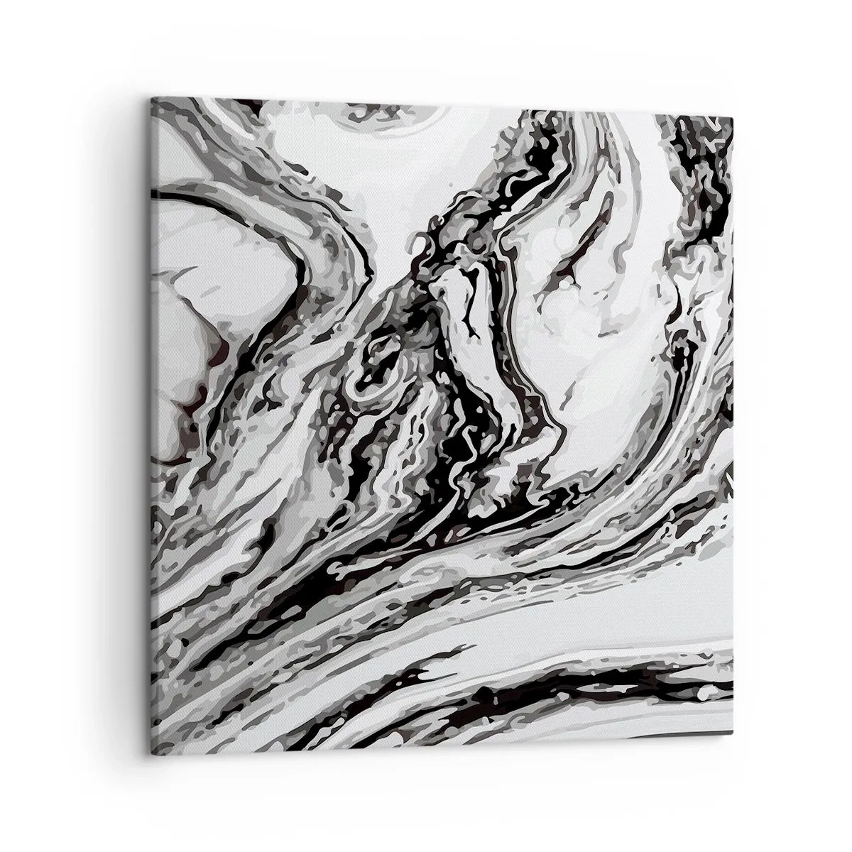 Lærredstryk - Billede på lærred - I begyndelsen var det kaos - 50x50 cm