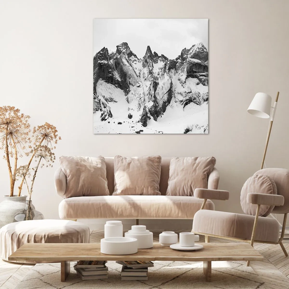 Lærredstryk - Billede på lærred - Granit truende højderyg - 40x40 cm