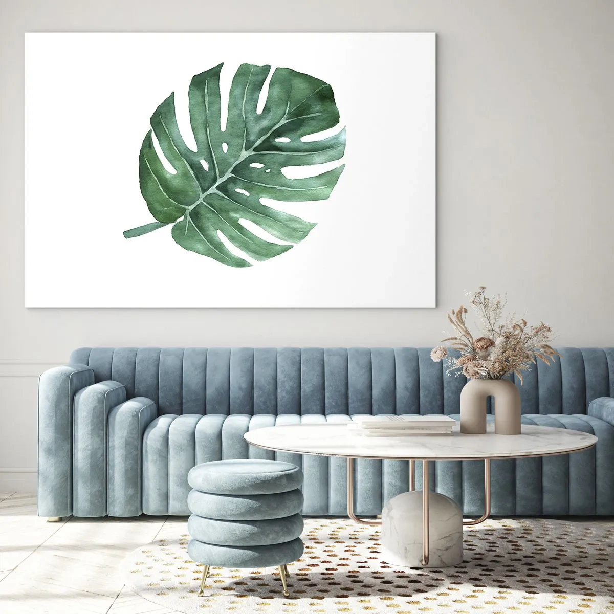 Billede på glas - Grønt koncept - 120x80 cm