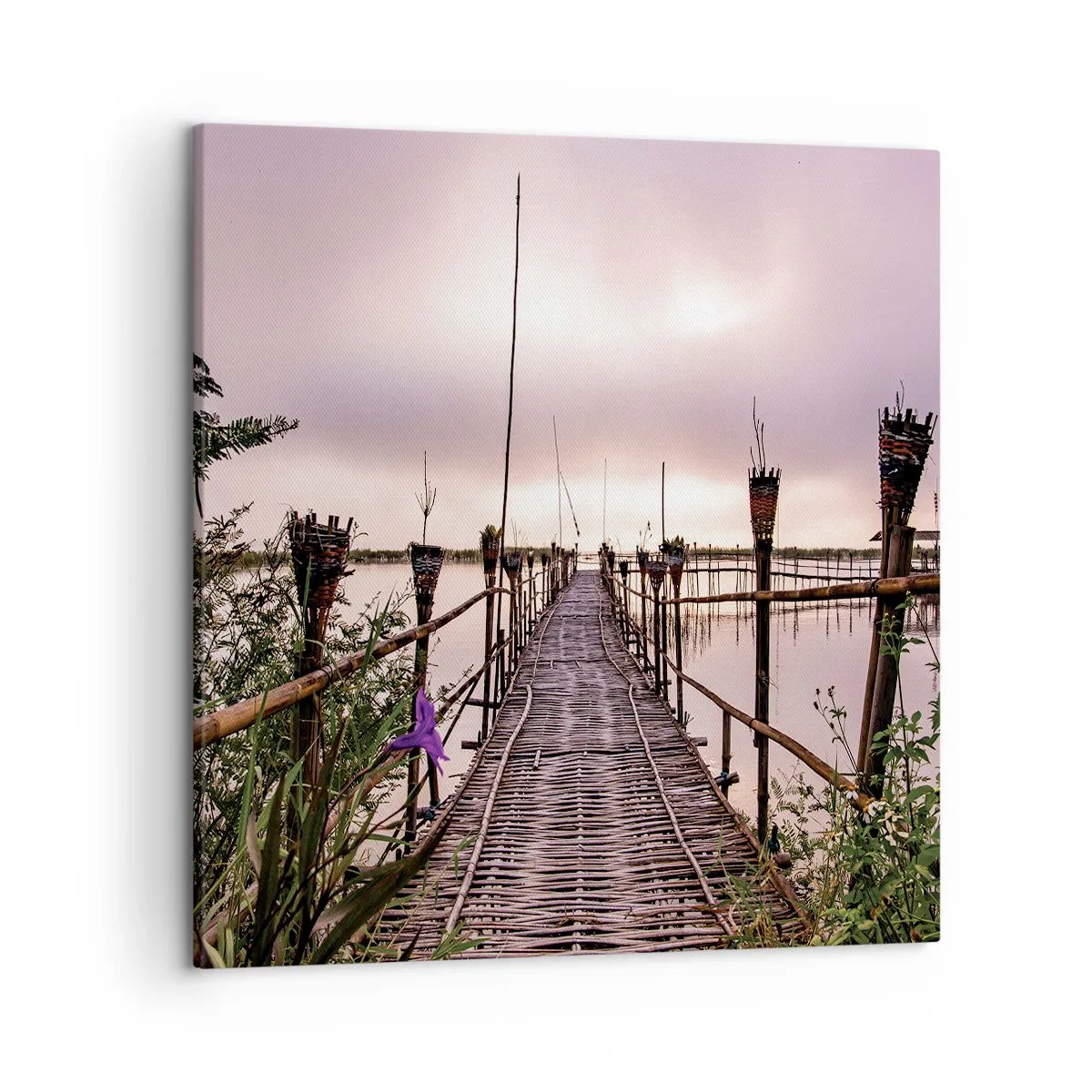 Lærredstryk - Billede på lærred - Den stille og rolige atmosfære i Asien - 50x50 cm