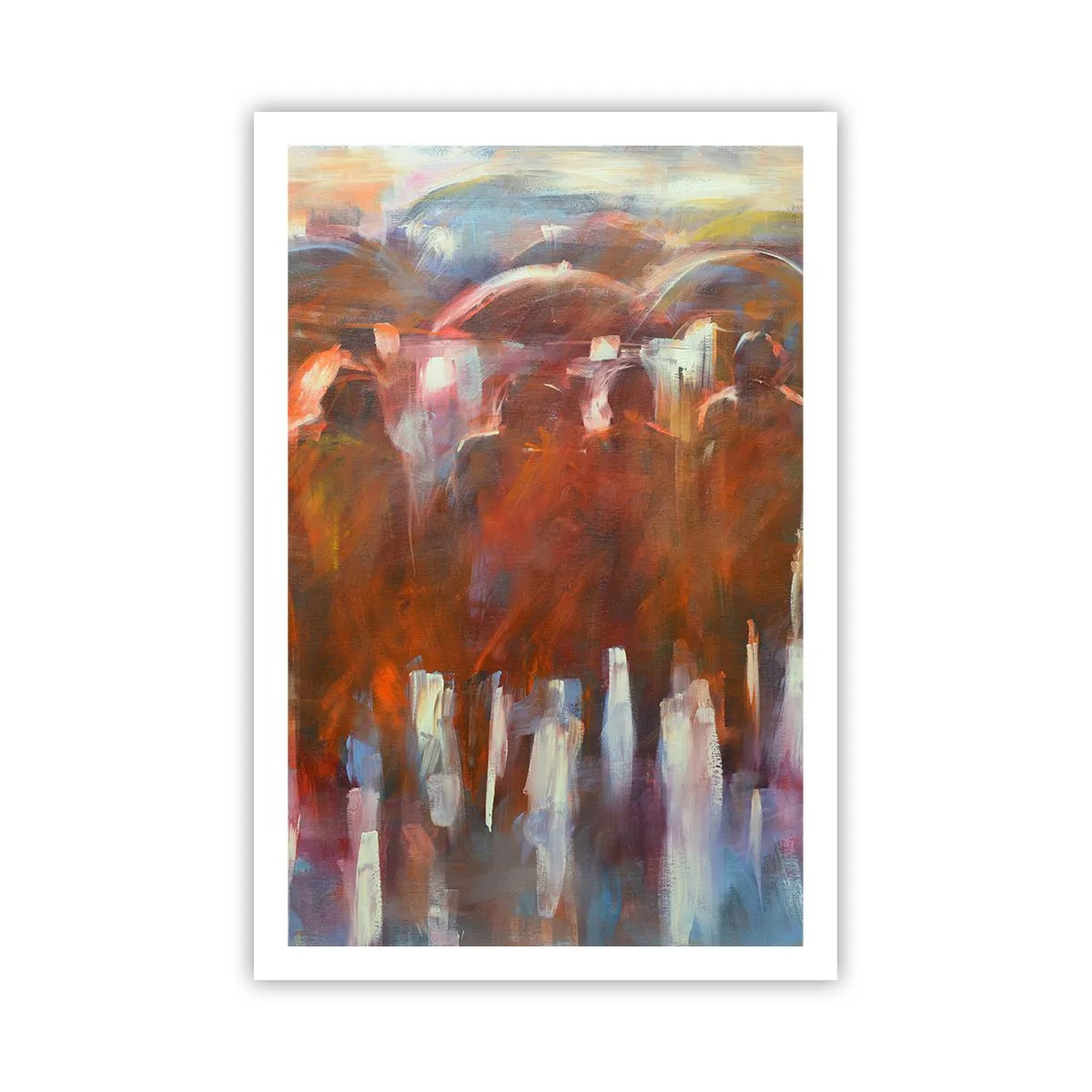 Plakat - Lige i regn og tåge - 61x91 cm