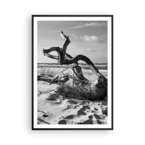 Plakat i sort ramme - Havets skulptur - 70x100 cm