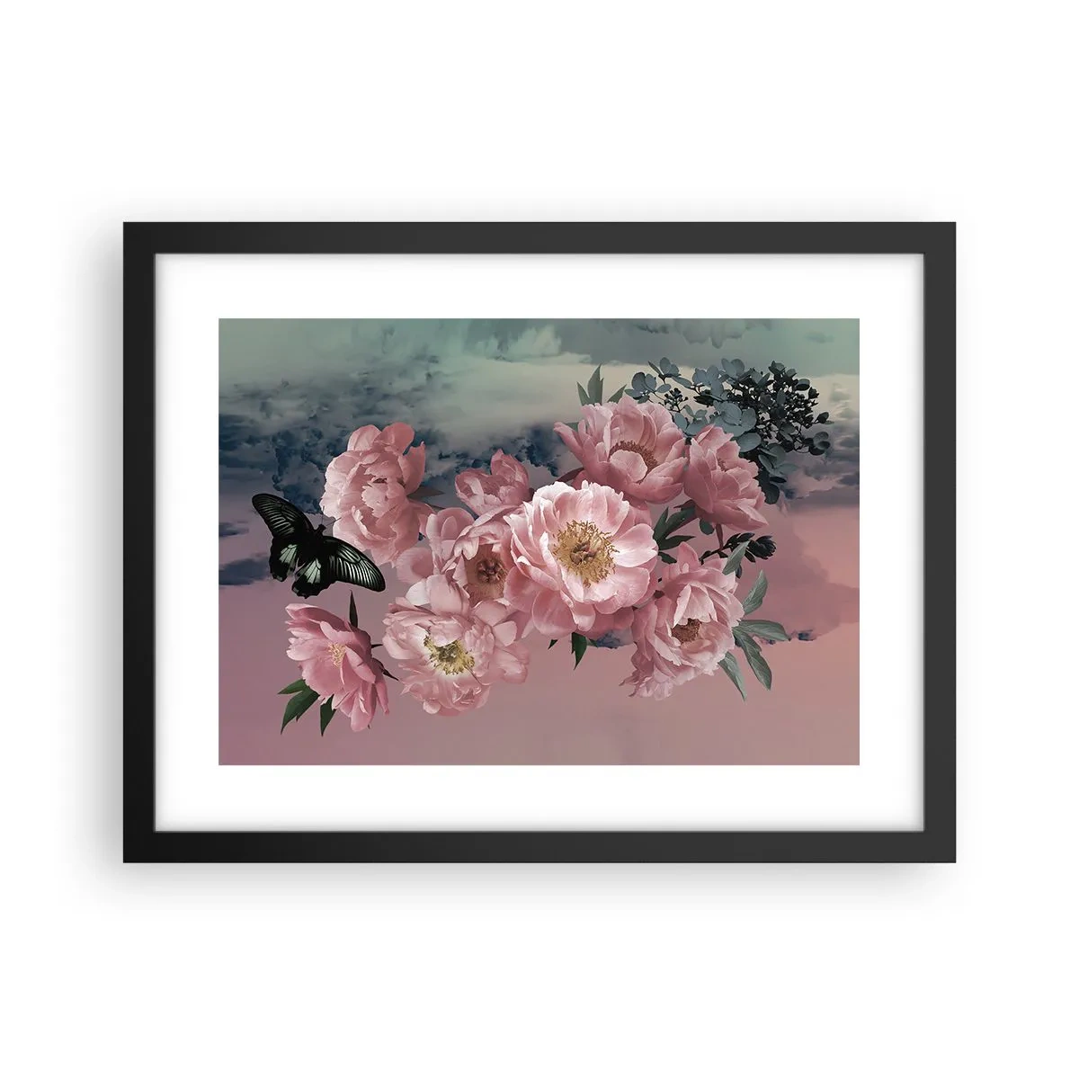 Plakat i sort ramme - Højdepunktet af romantikken - 40x30 cm