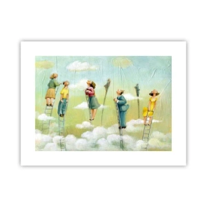 Plakat - Bag din drøm - 40x30 cm