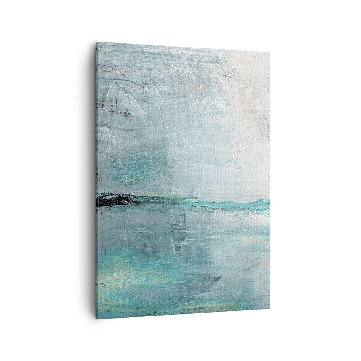 Lærredstryk - Billede på lærred - Horisontalt med blå farve - 50x70 cm