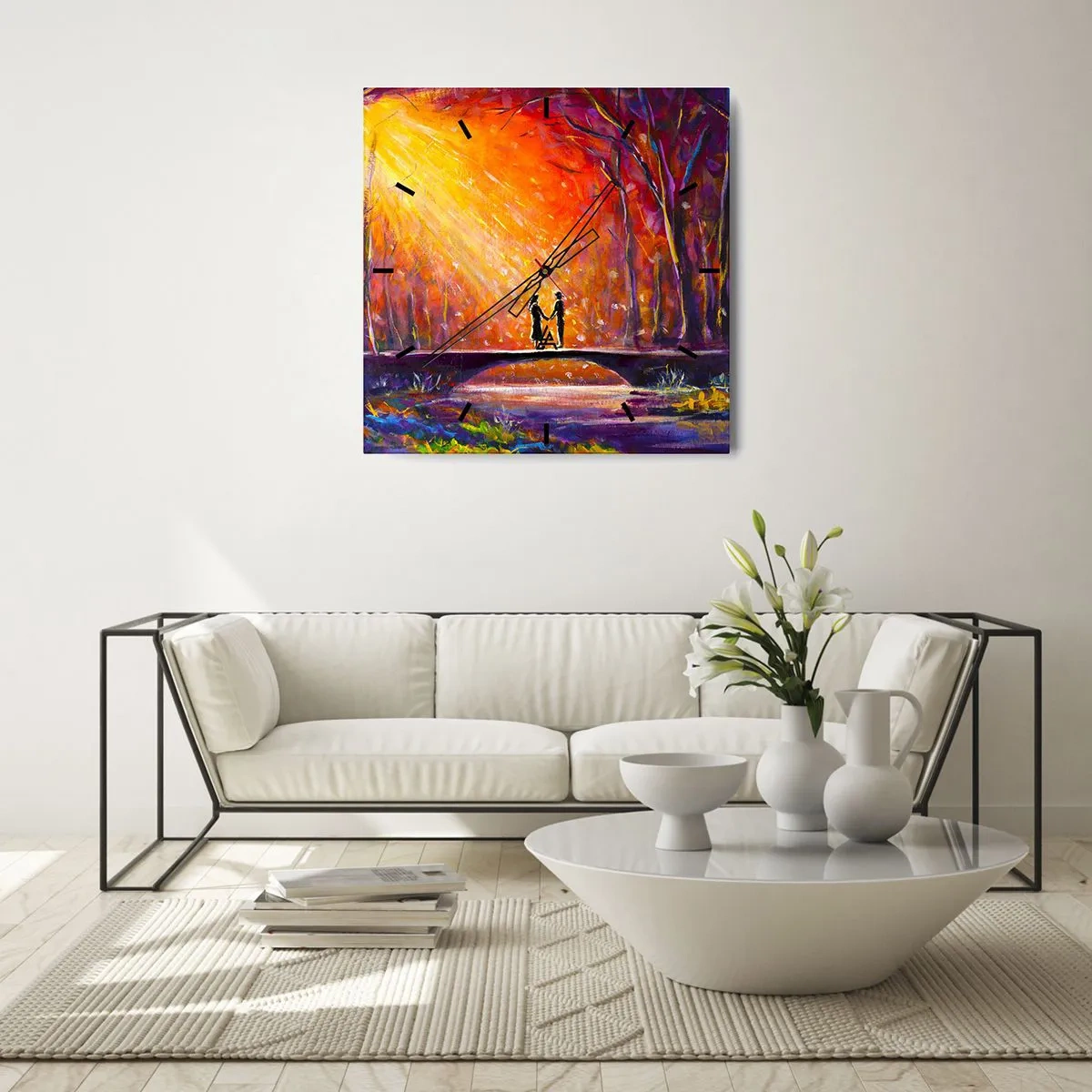 Vægur, Uret - Himlen elsker dem også - 40x40 cm