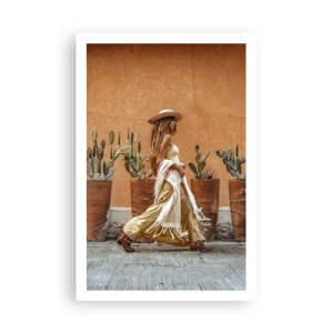 Plakat - I en hippieagtig stil - 61x91 cm