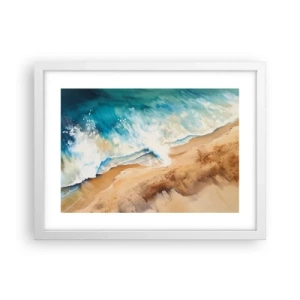 Plakat i hvid ramme - Tilbagevendende bølge - 40x30 cm