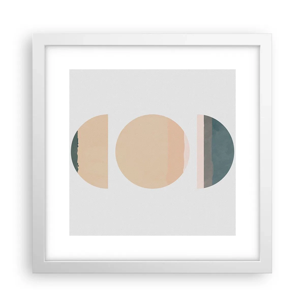 Plakat i hvid ramme - Hjul for hjul - 30x30 cm