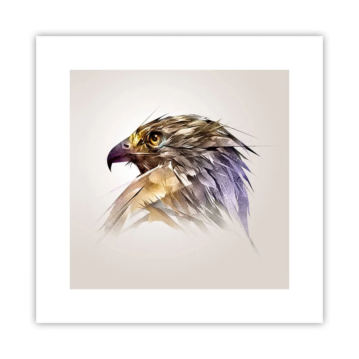 Plakat - Portræt af en kriger - 30x30 cm