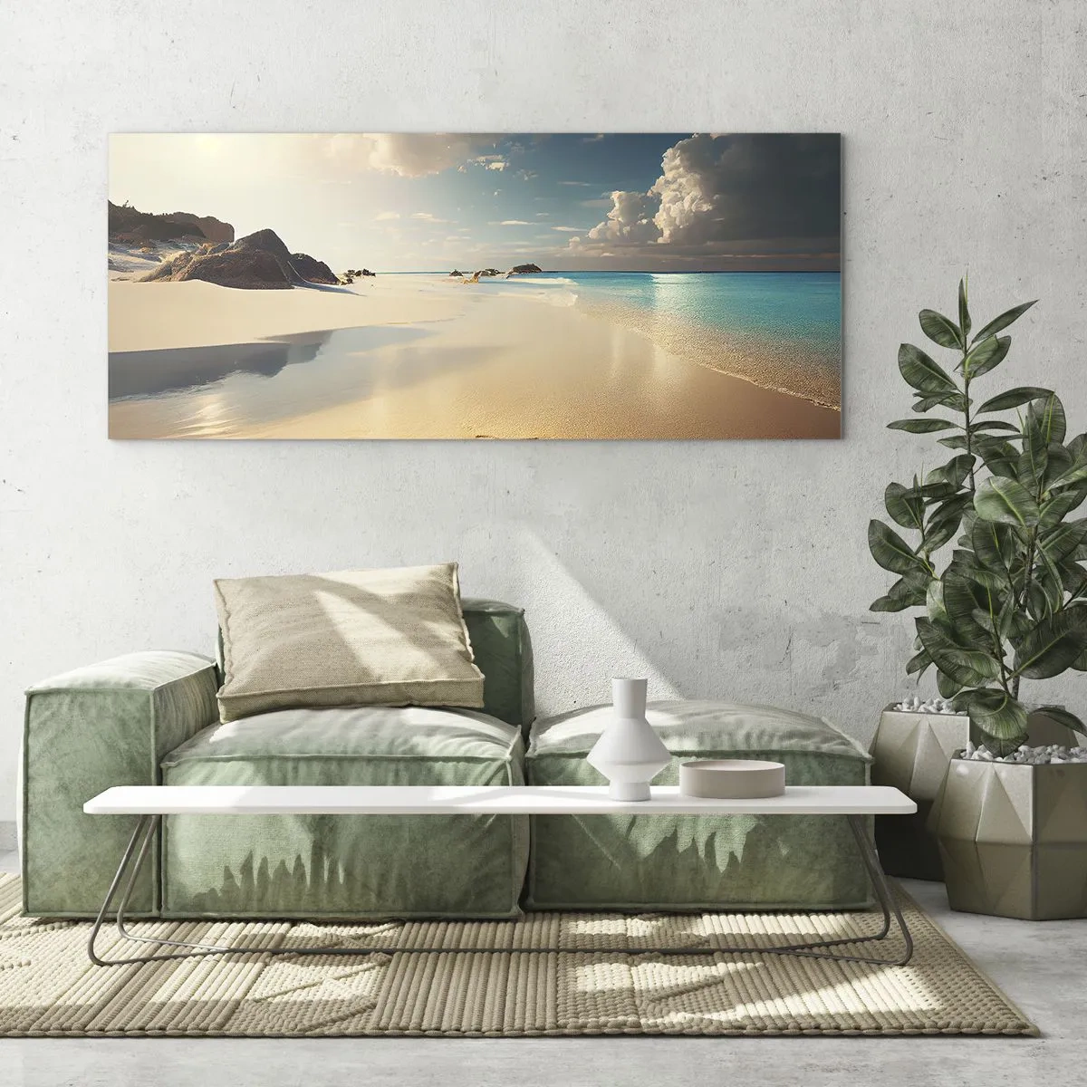 Billede på glas - En drømmeagtig dag - 100x40 cm