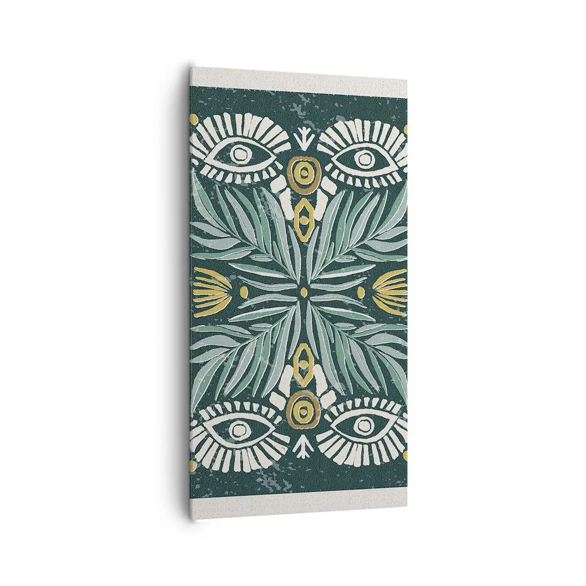 Lærredstryk - Billede på lærred - Som en folkeudskæring - 65x120 cm